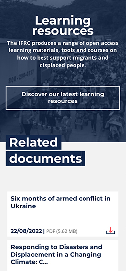 screenshot of a basic page on ifrc.org