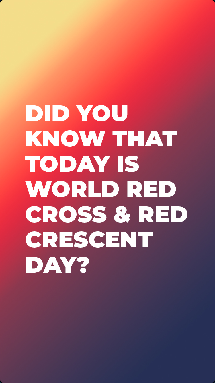 IFRC world red cross and red crescent day instagram story design